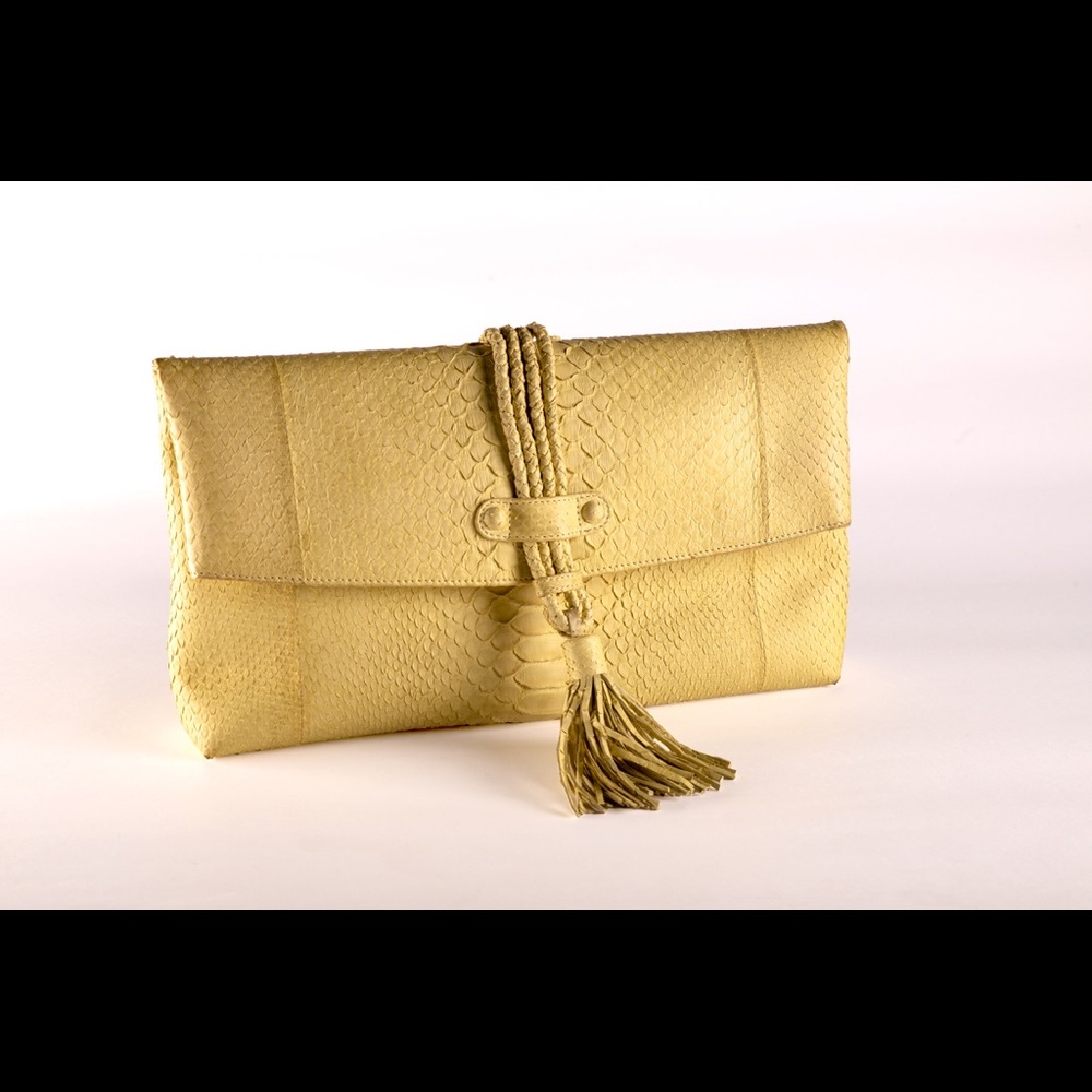 Genuine Python Skin Clutch - image 1